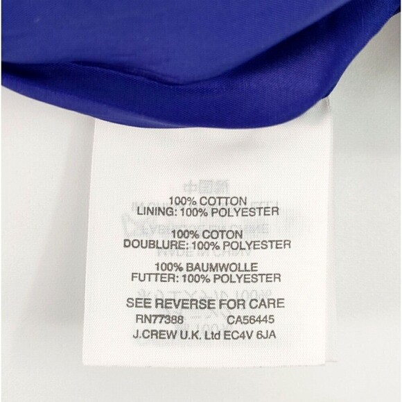 J Crew Black Label Pencil Skirt Womens 0 Blue Tweed Textured Fringe-Hem Career - Picture 10 of 13